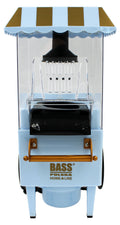 Bass Polska BH 10381 Popcorn Maschine Trolley Retro hellblau