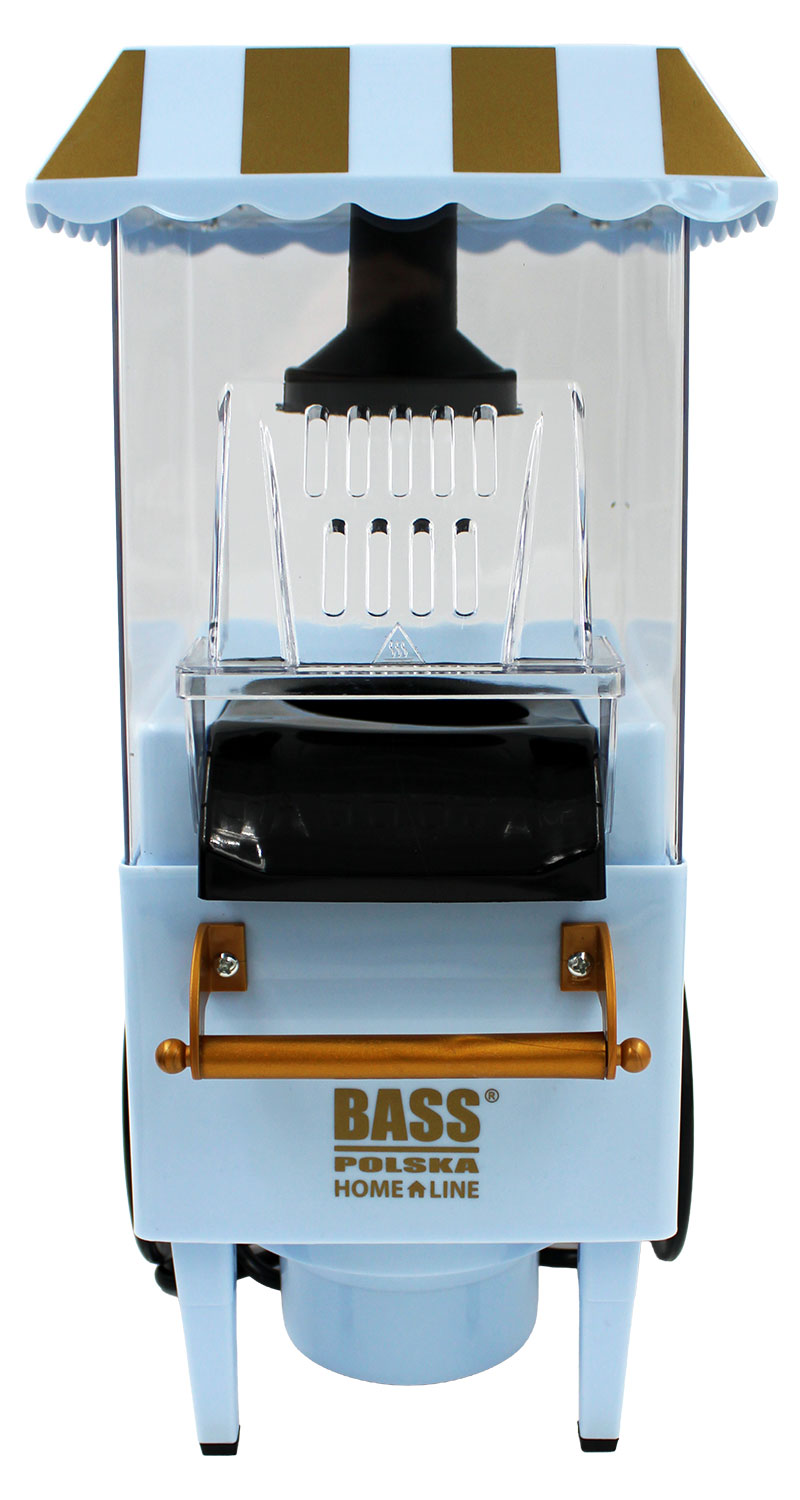 Bass Polska BH 10381 Popcorn Maschine Trolley Retro hellblau