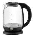 Bass Polska BH 10355 Glas-Wasserkocher 1,7L LED Temp. 60-100°C Schwarz