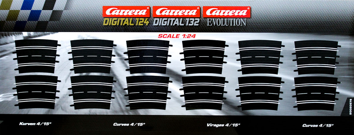 Carrera 20020578 - EVOLUTION/EXCLUSIVE 1:24 Kurven 4/15°