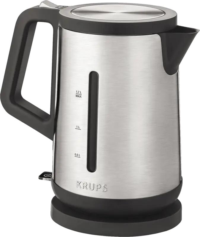 Krups BW442D Wasserkocher Edelstahl-Schwarz