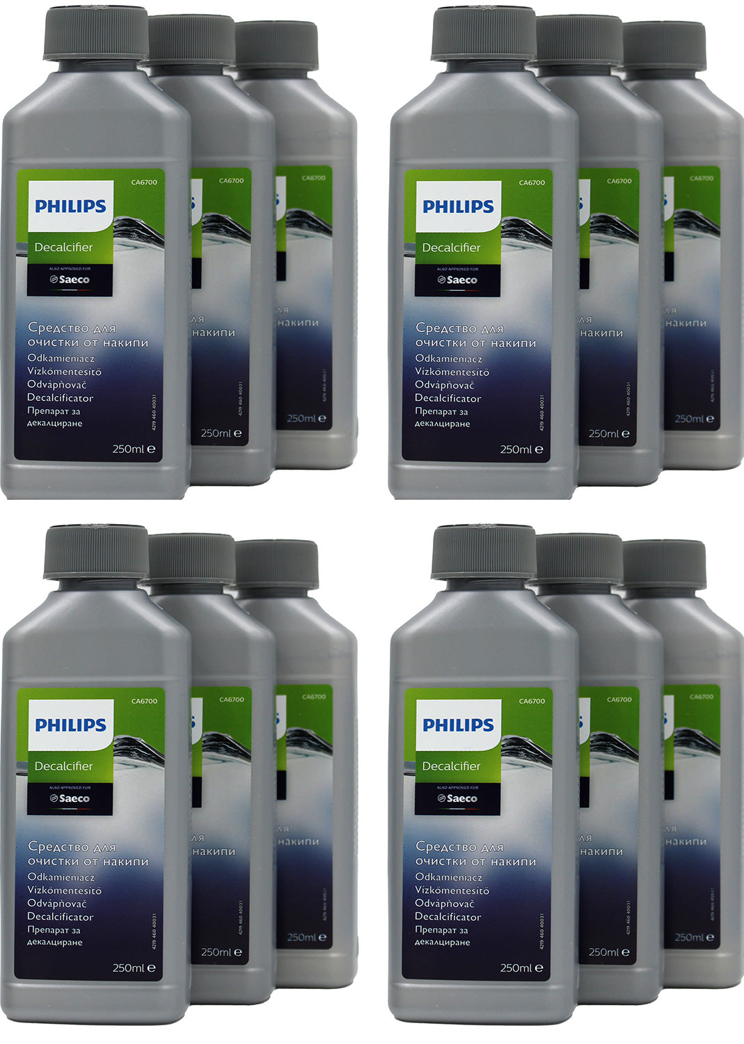 Philips CA6700/91 Flüssiger Entkalker für Espressomaschinen 250ml 12er Pack