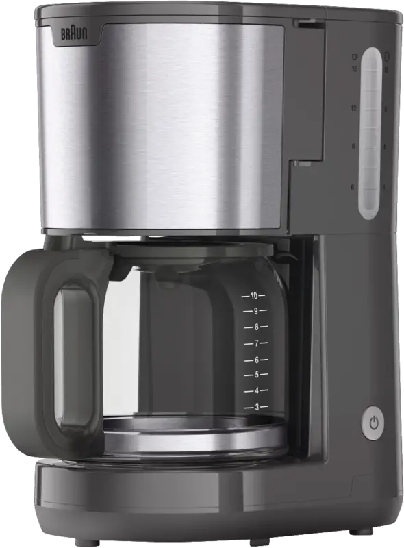 Braun KF1500 GY Filter-Kaffeemaschine Grau-Edelstahl 10 Tassen
