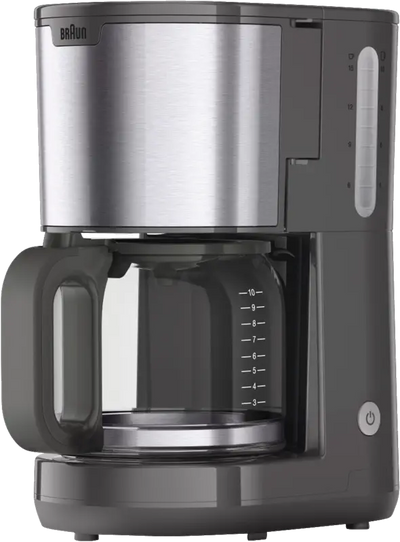 Braun KF1500 GY Filter-Kaffeemaschine Grau-Edelstahl 10 Tassen