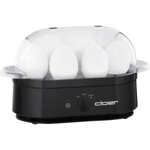 Cloer 6080 Eierkocher schwarz für 6 Eier