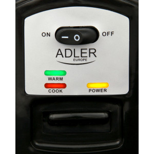 Adler AD 6406 Reiskocher (Dampfgarer) 1,5 L Edelstahl / schwarz