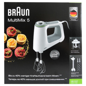 Braun HM 5137 MultiMix 5 Handmixer weiß