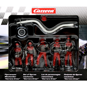 Carrera 20021131 - Figurensatz Mechaniker, Carrera Crew rot