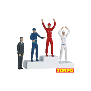 Carrera 20021121 - Siegerpodest mit 4 Figuren