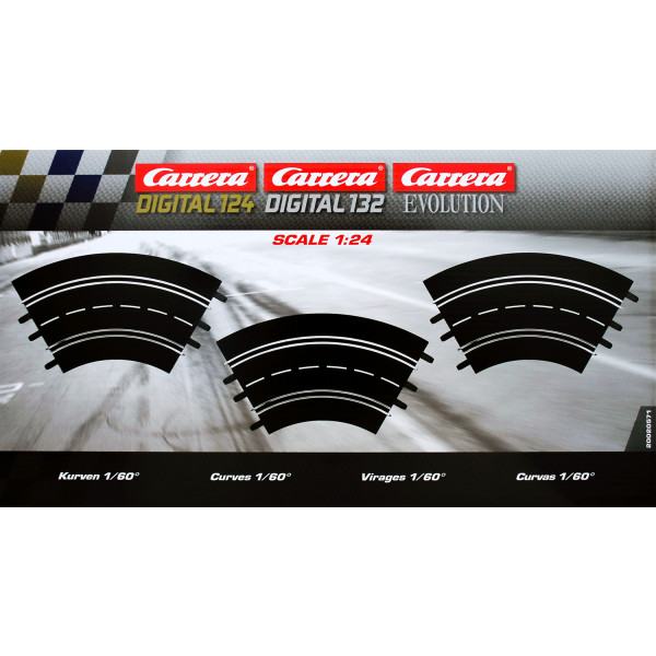 Carrera 20020571 - Evolution/Exclusiv 1:24 Kurven 1/60 Grad