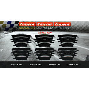 Carrera 20020577 - Evolution/Exclusiv 1:24 Kurven 1/30°