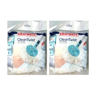 Leifheit 52095 Clean Twist Ersatzkopf für Mop 2er-Pack