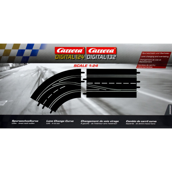 Carrera 20030362 - Digital 132/124 Spurwechselkurve Links, innen nach außen