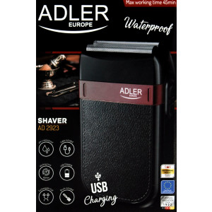 Adler AD 2923 Rasierer Wet&Dry USB-Aufladung Akkubetrieb