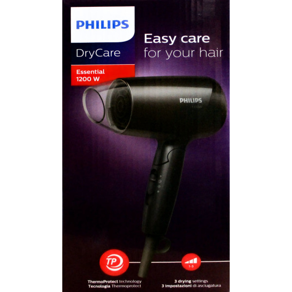 Philips BHC010/00 EssentialCare Haartrockner mit einklappbaren Griff