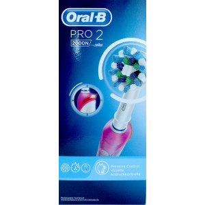 Braun 2000 Oral-B Cross Action elektrische Zahnbürste Rosa