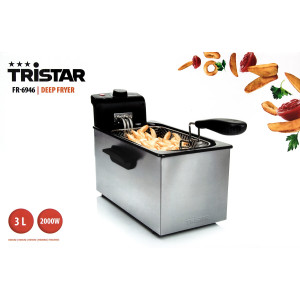 Tristar FR-6946 Fritteuse Edelstahl 3L