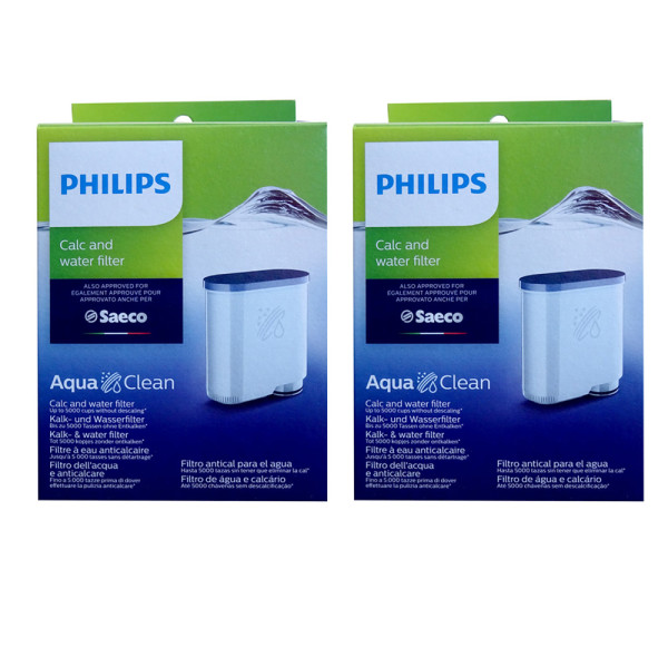 2 Stück Philips Saeco CA6903/10 Kalk-und Wasserfilter Aqua Clean