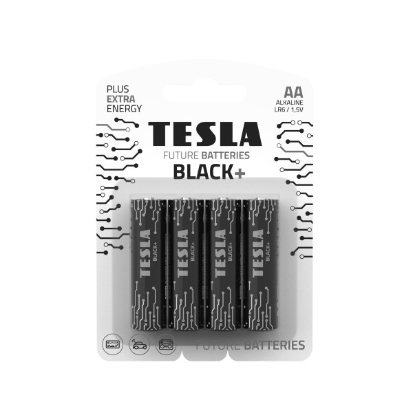 TESLA BLACK+ AA Mignon, LR06 Batterie 1x 4er Pack (4 Stück)