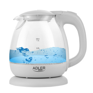 Adler AD 1283G Glas Wasserkocher 1 L 1100 Watt
