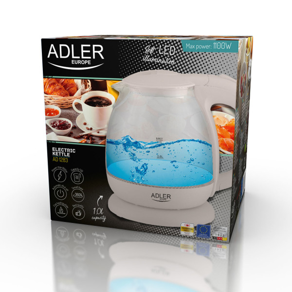 Adler AD 1283C Glas-Wasserkocher 1.0L