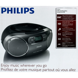 Philips AZB600/12 Tragbarer CD-Radio-Recorder...