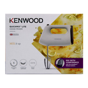 Kenwood HMP 10.000WH Handmixer 300 Watt wei&szlig;/grau