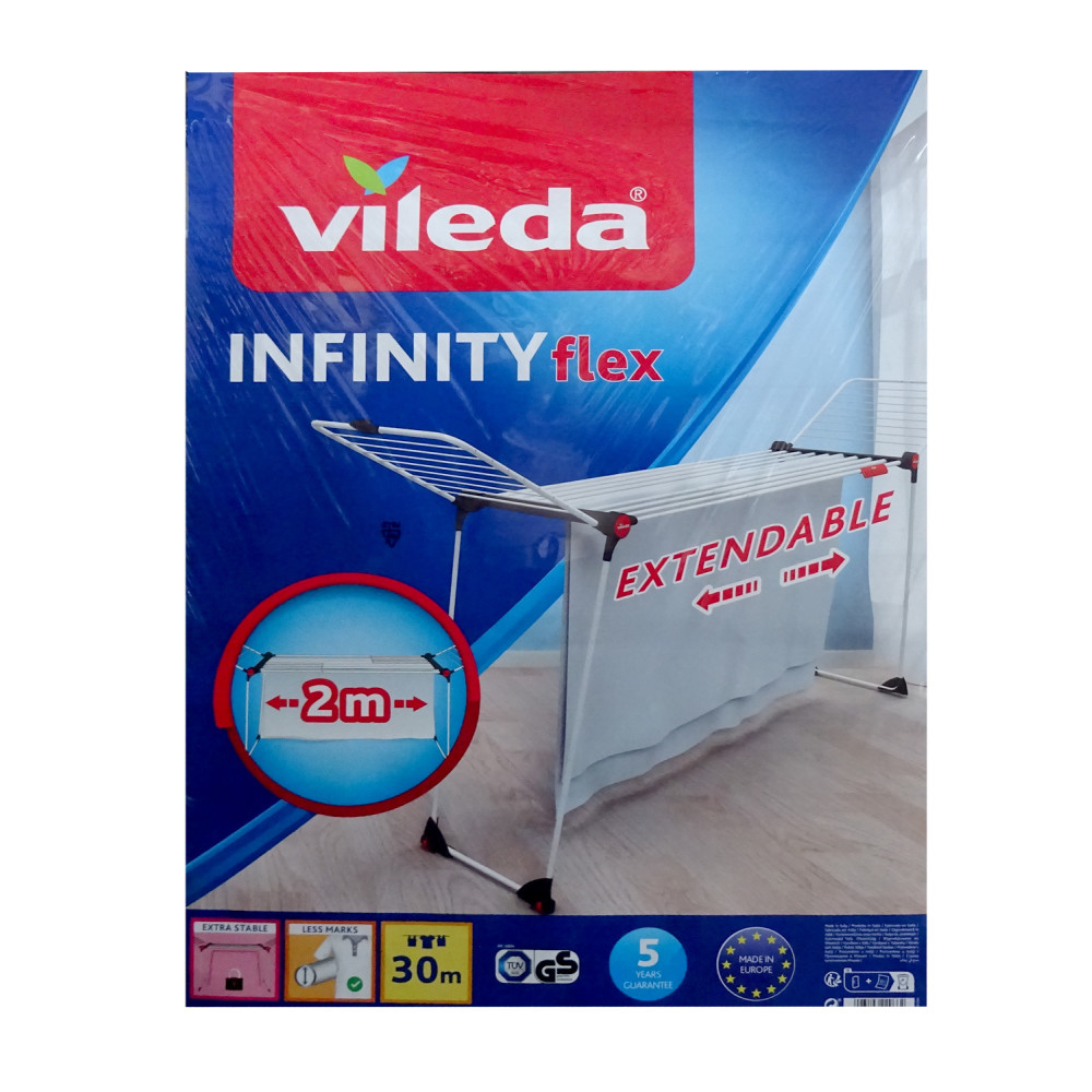 Vileda Infinity Flex Wäscheständer verbreiterbar 75,99 2m € auf (30m)
