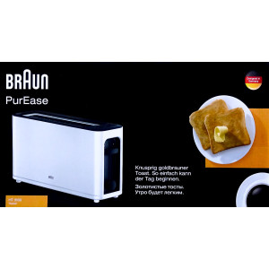 Braun HT 3100WH PurEase Toaster weiß/schwarz