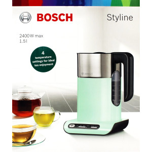 Bosch TWK 8612P Styline Wasserkocher 1,5L mint