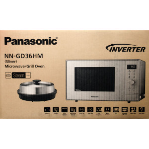 Panasonic NN-GD36HMSUG Mikrowelle mit Inverter Grill