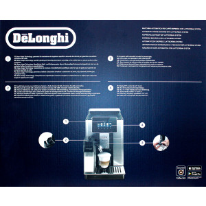 DeLonghi ECAM 610.75.MB PrimaDonna Soul Kaffeevollautomat Metall-Schwarz