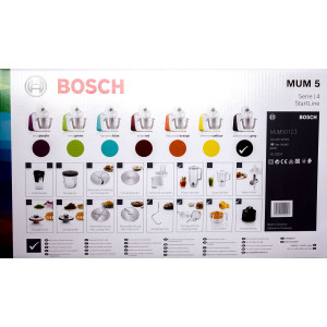 Bosch MUM50123 Küchenmaschine Anthrazit/Weiß