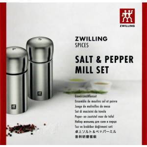 Zwilling 39500-025 Spices Mini Salz- u. Pfeffermühle 2-tlg Edelstahl