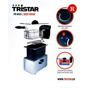 Tristar FR-6935 Fritteuse 3L Edelstahl