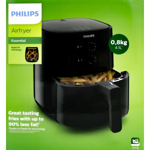 Philips HD 9200/90 Airfryer Hei&szlig;luftfritteuse schwarz