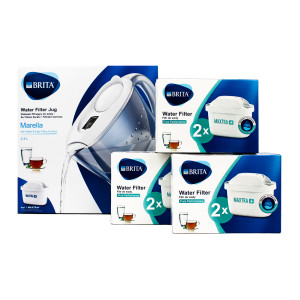 Brita Marella Cool Wasserfilter 2,4 L weiß inkl. 7x Maxtra PLUS Filterkartusche