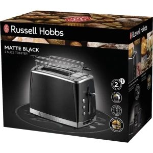 Russell Hobbs Matte Black Toaster Toaster Schwarz-Matt