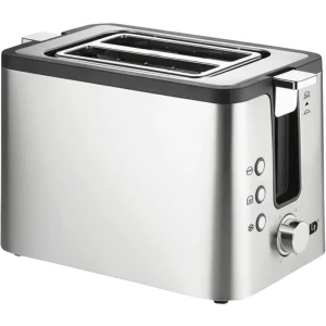 Unold 38215 TOASTER 2er Kompakt Toaster Edelstahl-Schwarz