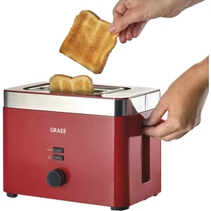 Graef TO 63 Toaster Rot-Silber