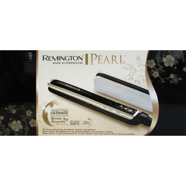 Remington S9500 Pearl Haarglätter mit Keramik-Beschichtung mit echten Perlen