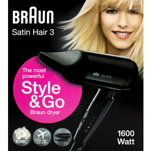Braun HD 350 SatinHair3 Style & Go Reise-Haartrockner