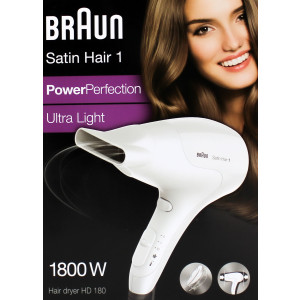 Braun HD 180 SatinHair1 Power Perfection Ultra Light...