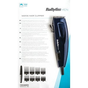 BaByliss E695E Haarschneider mit Netzbetrieb blau