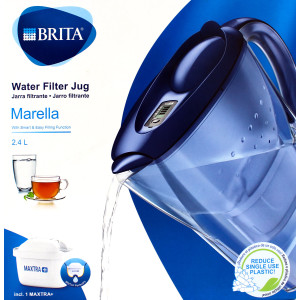 Brita Marella Cool Wasserfilter 2,4 L blau inkl. Maxtra...